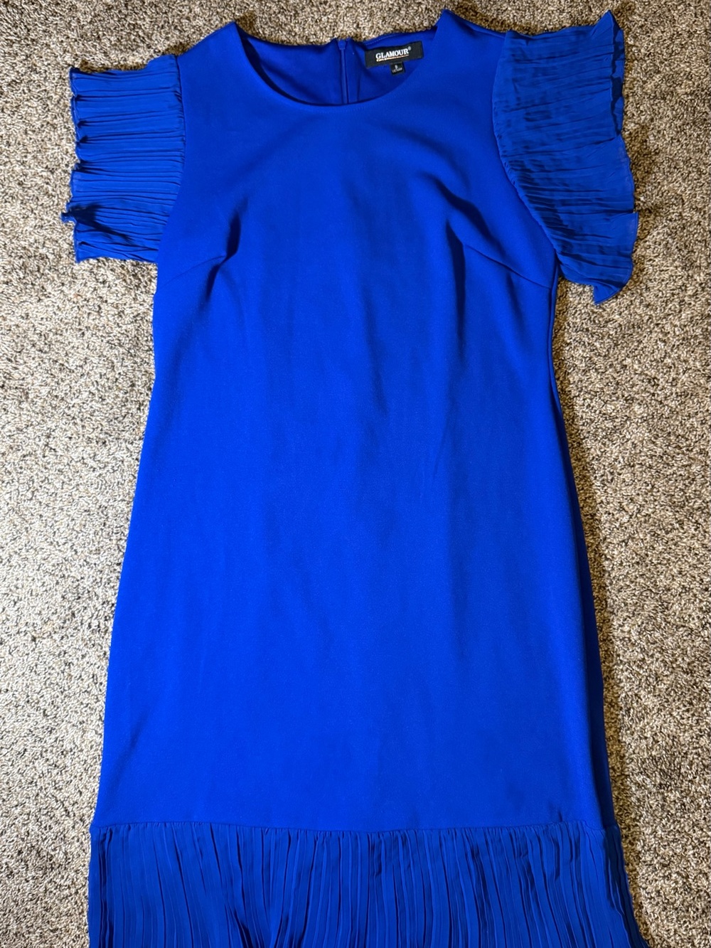 Glamour Cobalt Blue Shift Dress